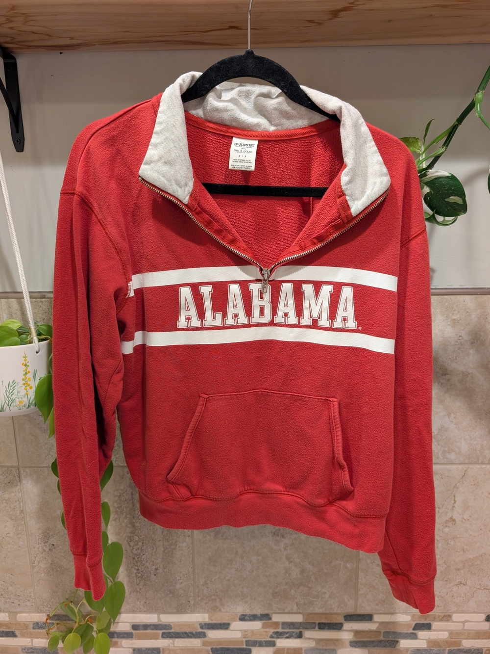 Alabama Red Half-Zip Pullover Sweatshirt